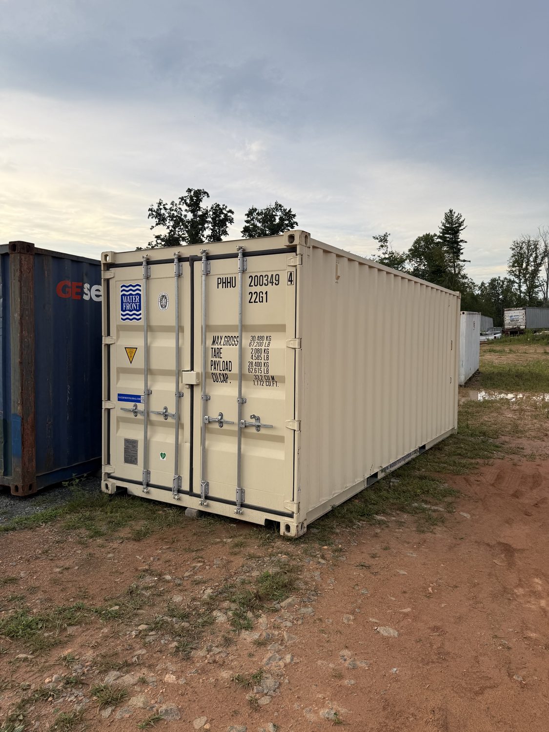 Container on a residential property